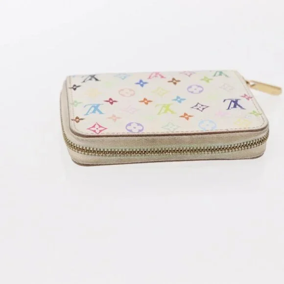 LOUIS VUITTON Zippy Coin Purse Multicles 4 Coin Purse 2 Set White Auth am9908